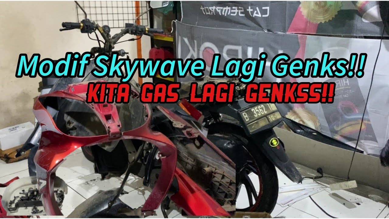 Modifikasi Suzuki Skywave LAGI!!!. kita bedain bagian Lampunya genks!!