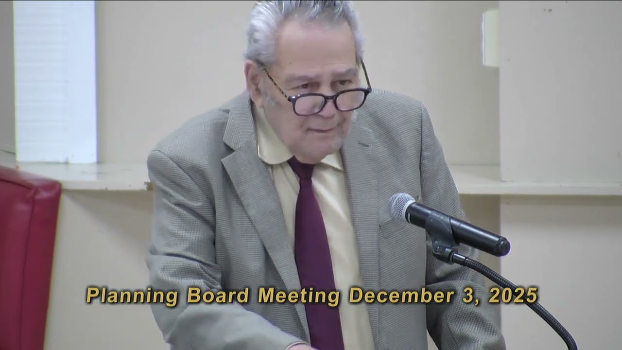 Planning Board Meeting 12/3/2025