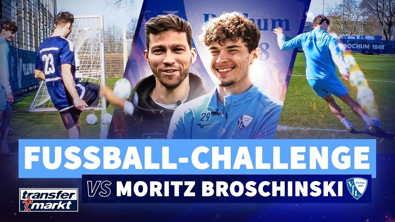FUSSBALL CHALLENGE GEGEN MORITZ BROSCHINSKI ⚽️ | Beat the Pro