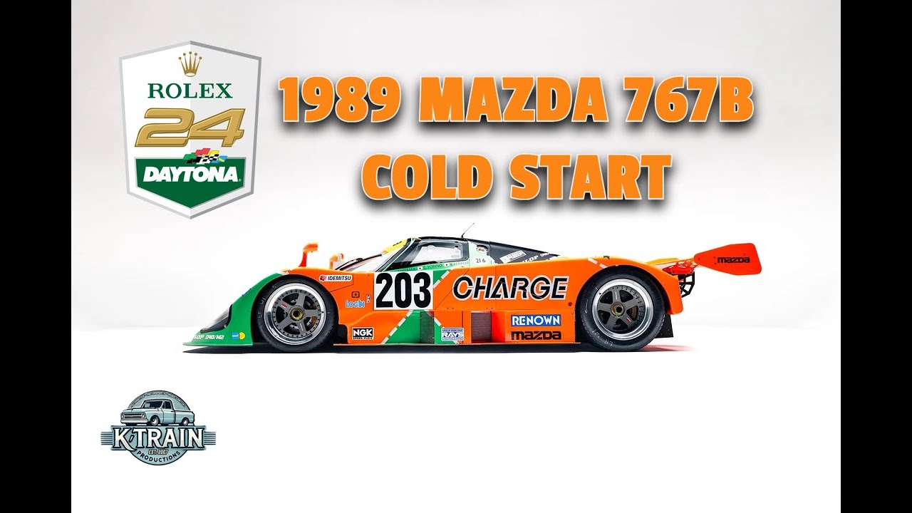 1989 Mazda 767B Cold Start, Warm-Up & Revving | 4-Rotor Group C at 2026 Rolex 24 Daytona