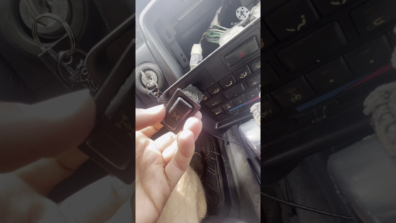 80 series land cruiser center locking differential button install