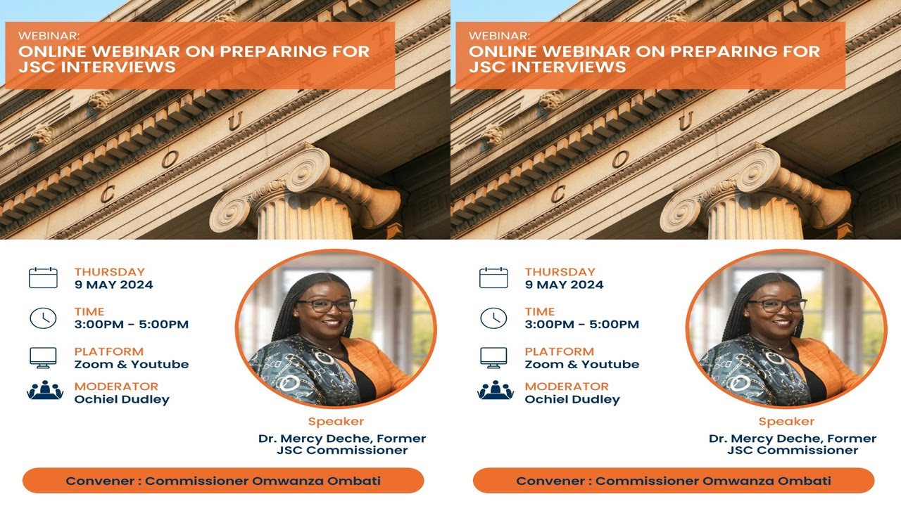 Omwanza Law Series - Preparing for JSC Interviews by Dr Mercy Deche