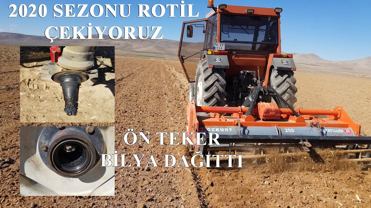MISIR TARLASINA ROTİL (ALABORA) ÇEKERKEN #TRAKTÖR BİLYE DAĞITTI #TÜMOSAN #8280 N #VLOG #EKEN