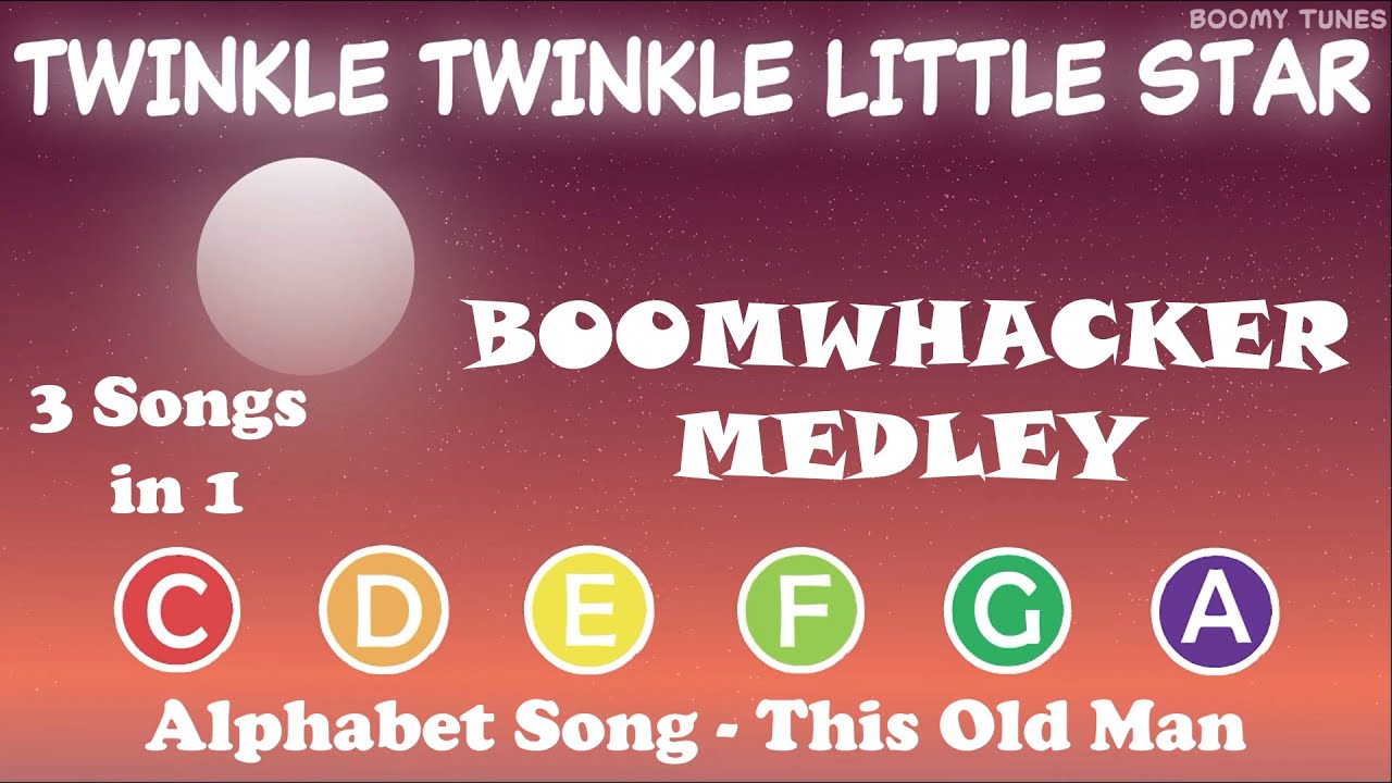 Boomwhacker MEDLEY: Twinkle, Twinkle Little Star (Alphabet Song/This Old Man)