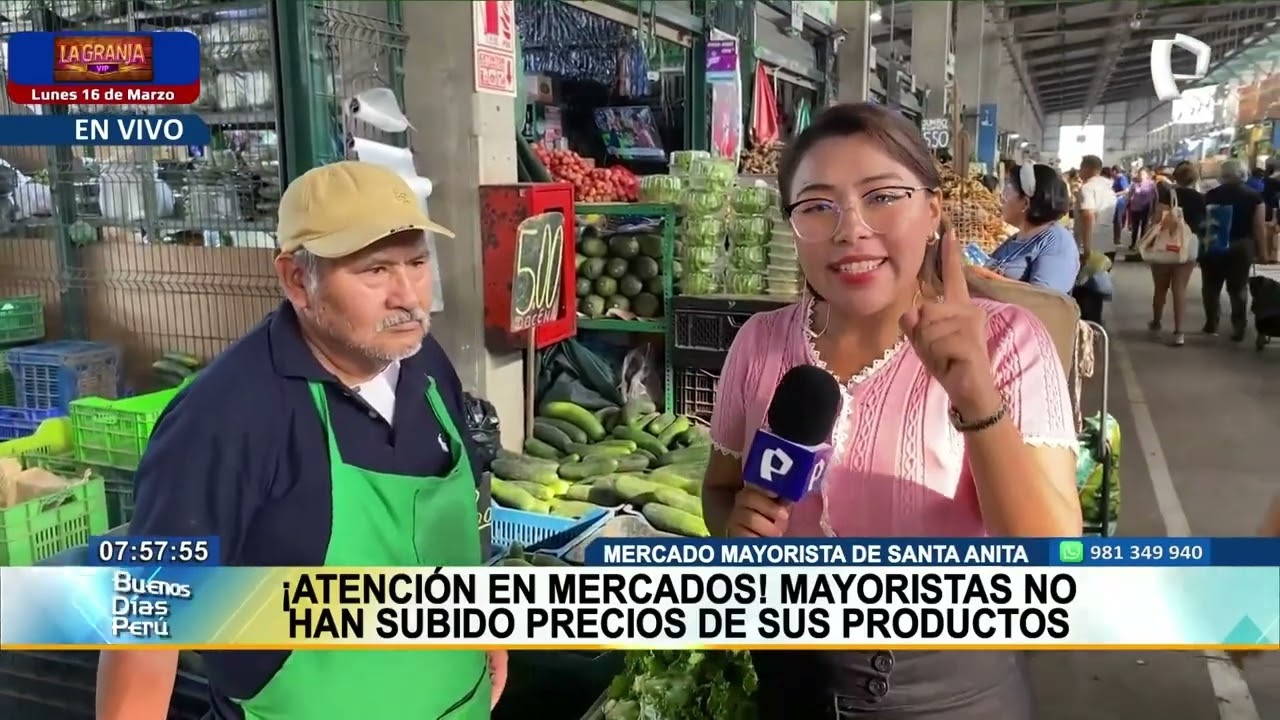BDP EN VIVO Mayoristas del Mercado Santa Anita no han subido el precio de sus productos