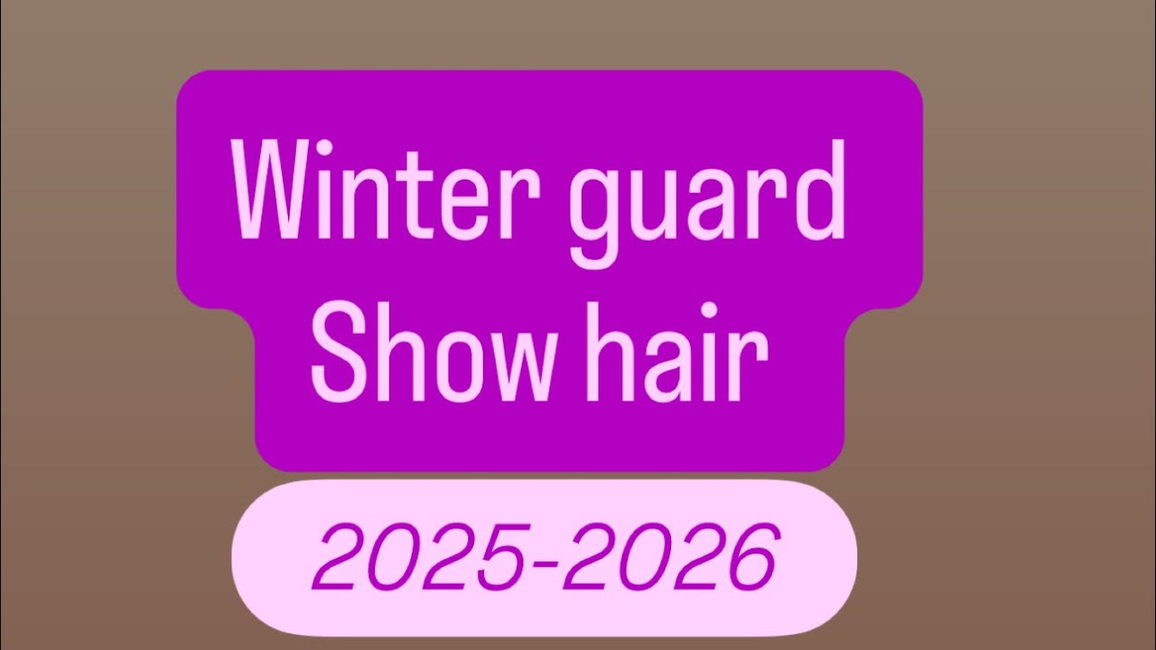 Winter guard show hair 