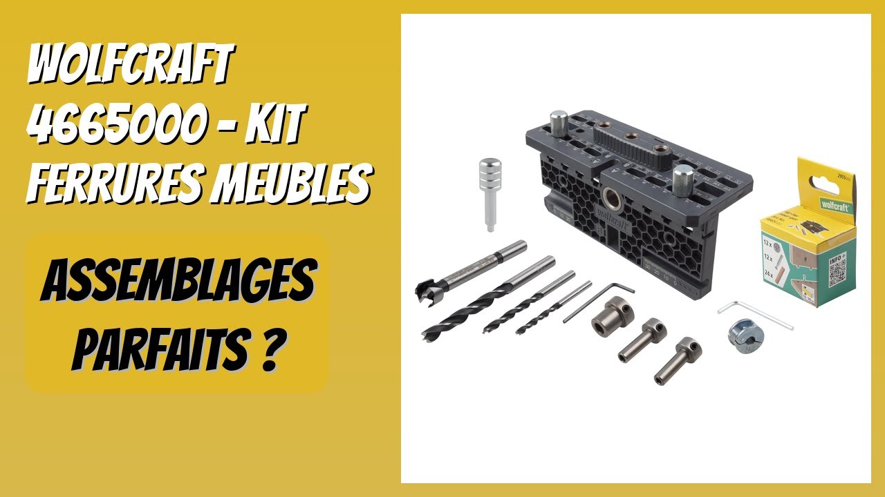 AVIS (2026) : wolfcraft 4665000 - Kit ferrures meubles. DÉTAILS