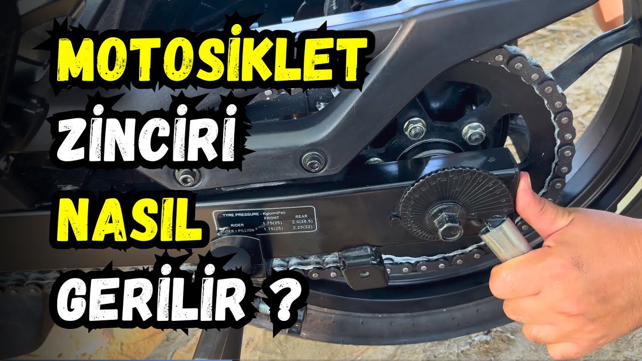 Motosiklet Zincir Gergi Ayarı Nasıl Yapılır ? | Pulsar Rs 200