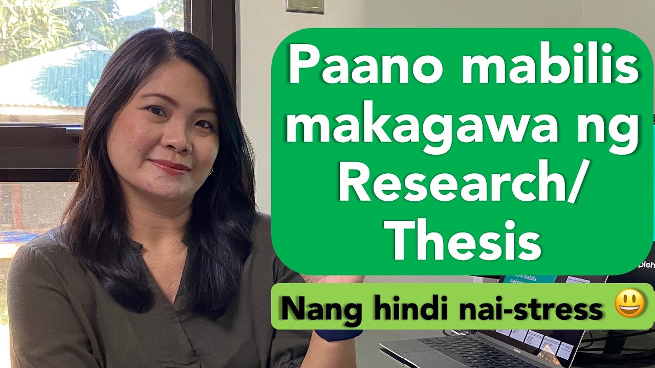 Research/Thesis Writing: 8 Tips paano gumawa nang mabilis at maayos