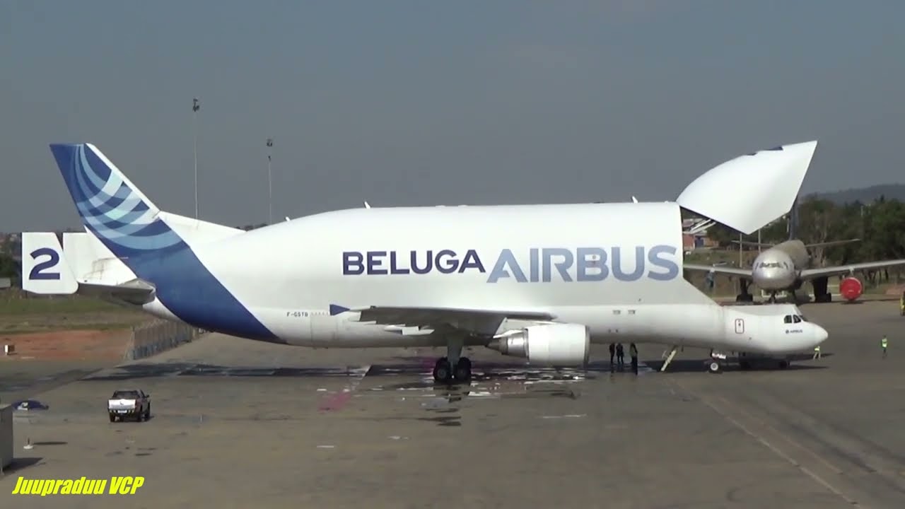 POUSO E BATISMO DO AIRBUS BELUGA EM VIRACOPOS.