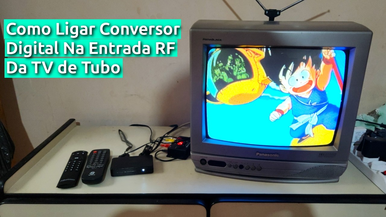 Como Conectar Conversor Digital em TV de Tubo Antiga (SEM Cabo AV)