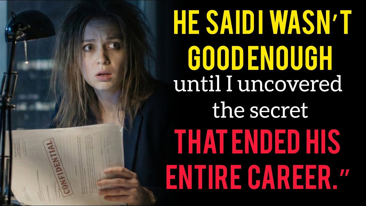 My new boss said I wasn’t good enough until he found the one document could destroy entire career