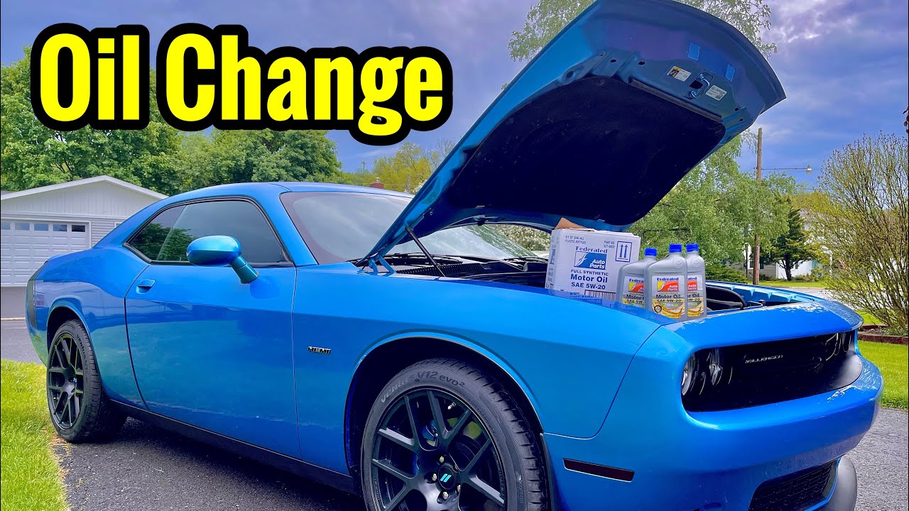 How To Do An Oil Change On Your Dodge Challenger! (RT, Scat Pack & Hellcat)