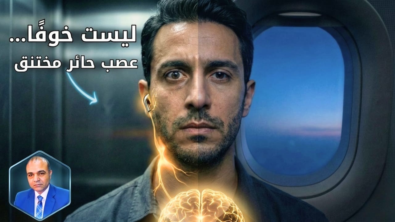 نوبات الهلع في الأماكن المغلقة (الطائرة والمصعد): ليست خوفًا… بل عصب حائر مختنق!