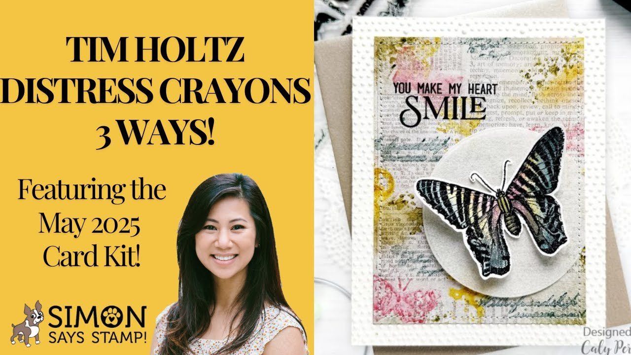 Tim Holtz Distress Crayons: 3 Ways!