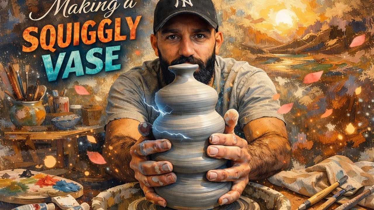 Throwing a WEIRD Vase on the Pottery Wheel