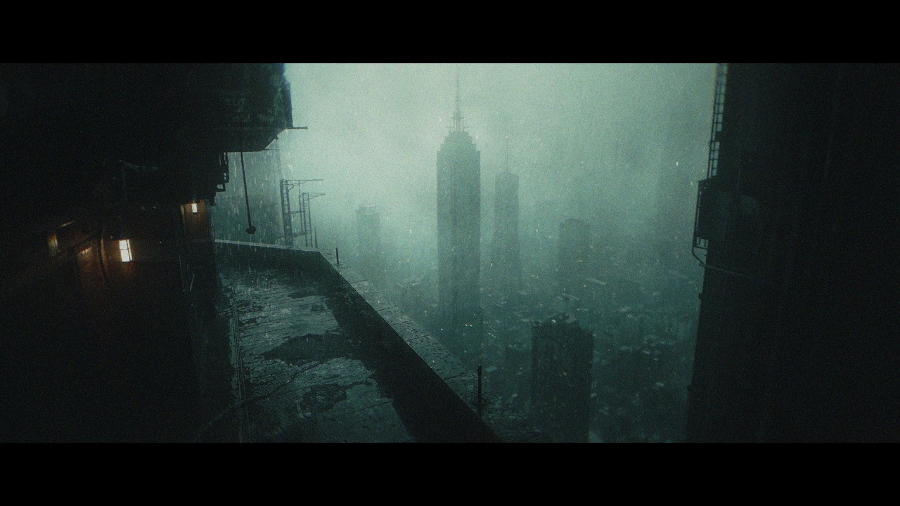 Secret Horizons | Rainy High Rise Night Ambient for Study & Rest