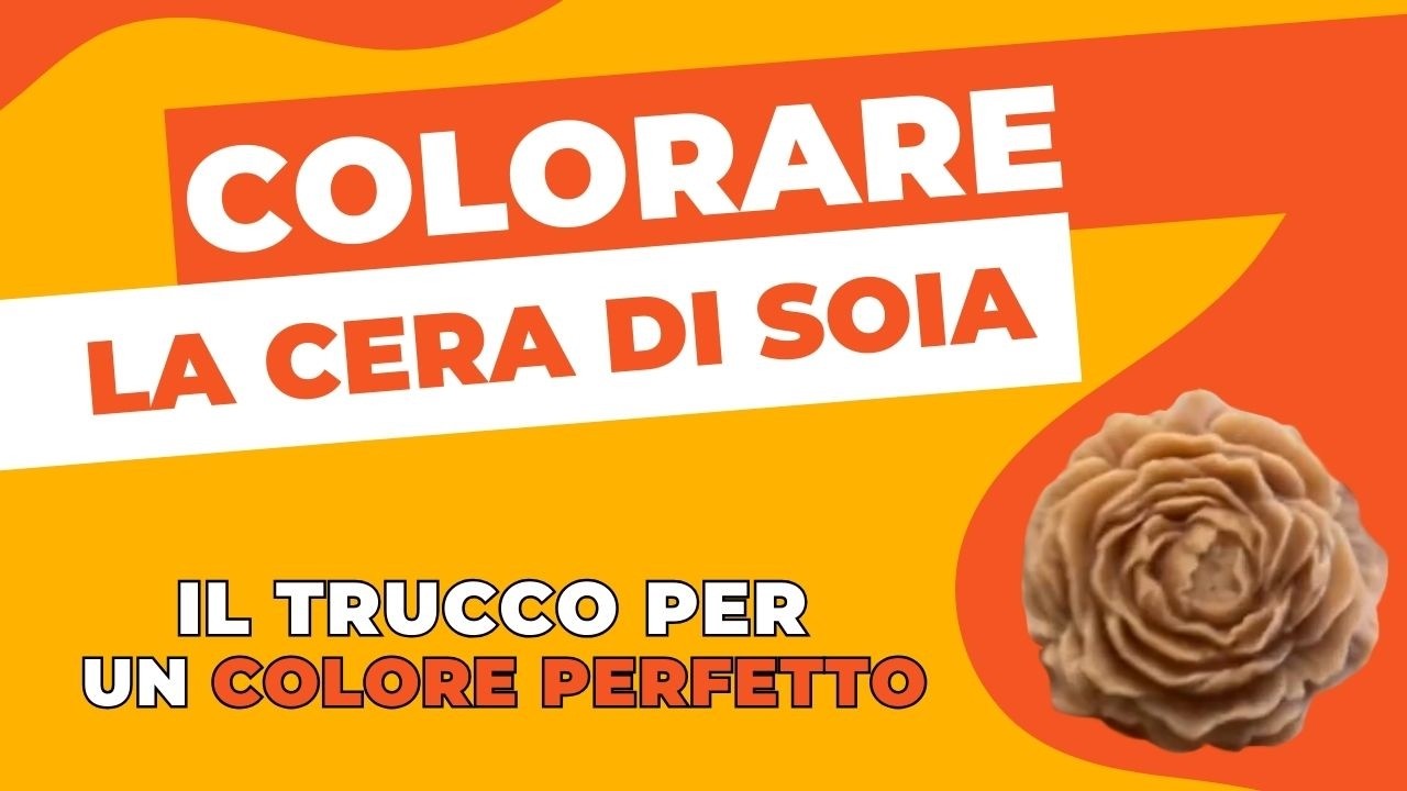 Come colorare in modo perfetto le candele in cera di soia 