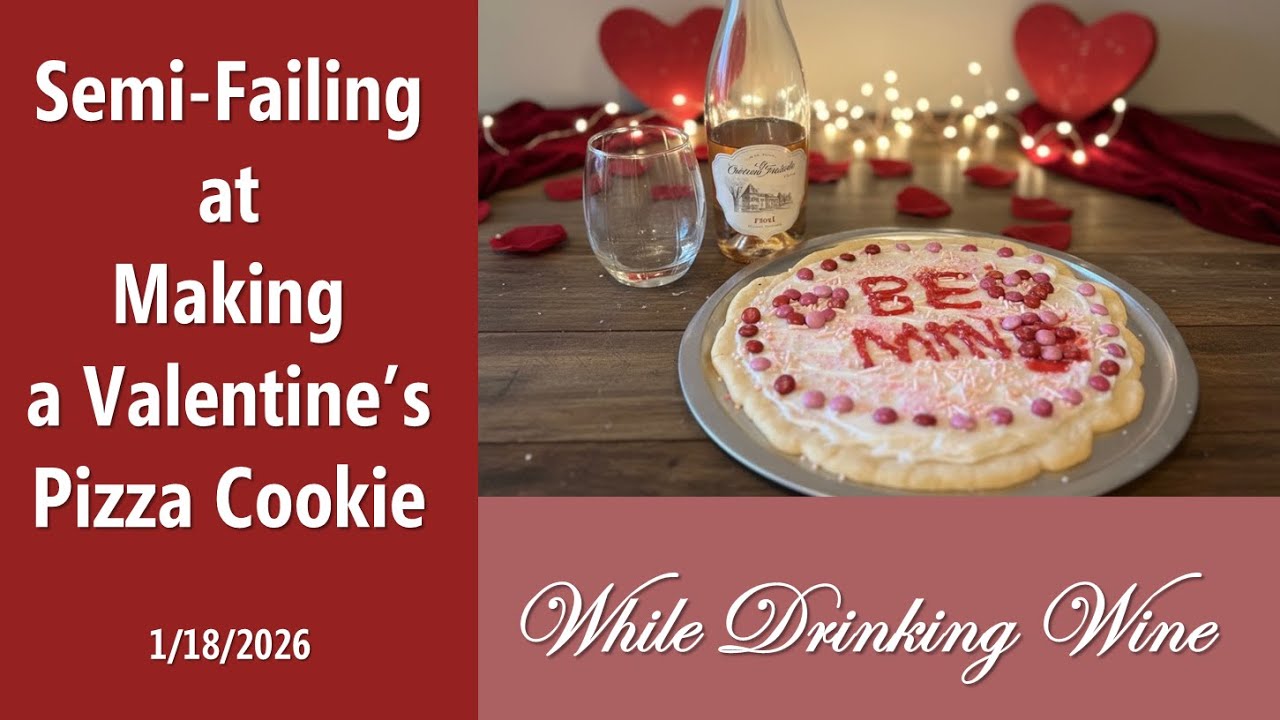 Semi-Failing at Making a Valentine's Pizza Cookie