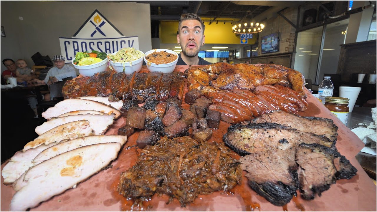 “YOU CAN’T EAT THAT” THE BIGGEST BBQ PLATTER CHALLENGE IN DALLAS TEXAS ! Joel Hansen