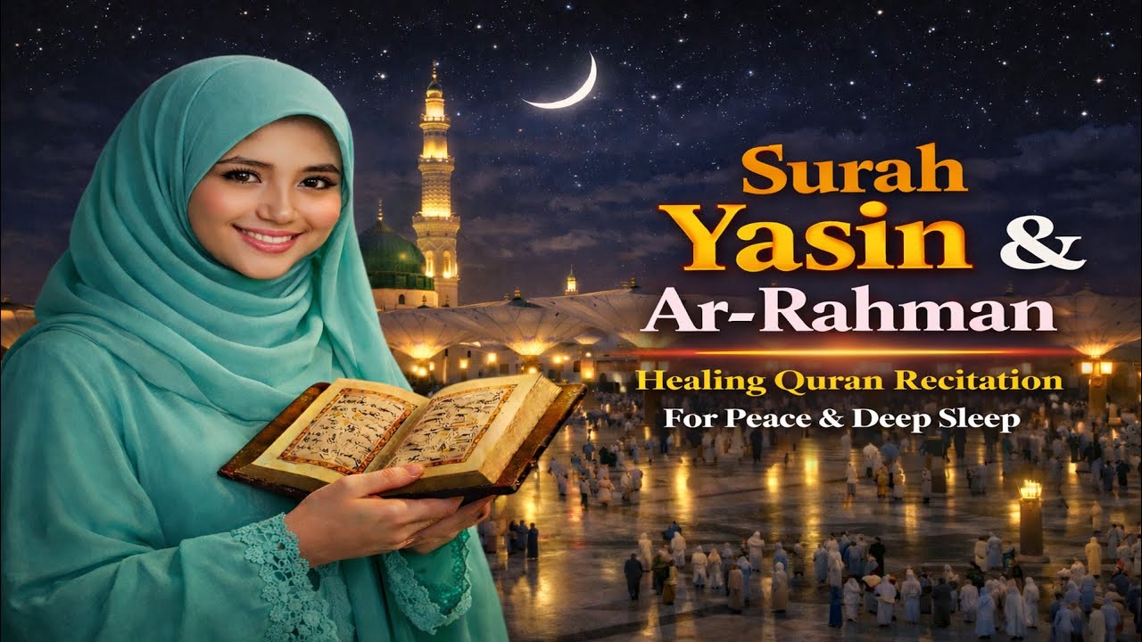 Surah Yasin & Ar-Rahman | Beautiful Quran Recitation for Peace , Healing & Deep Sleeping