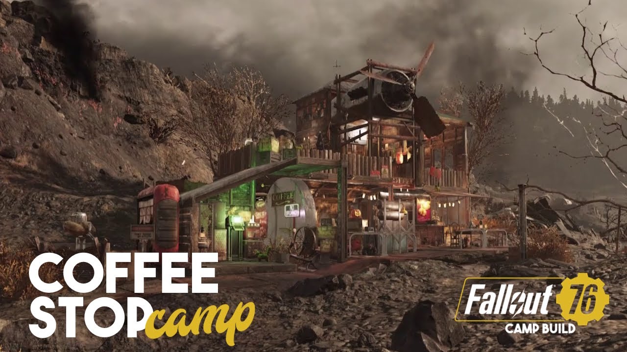 Ash Heap Coffee Stop | Fallout 76 CAMP Build
