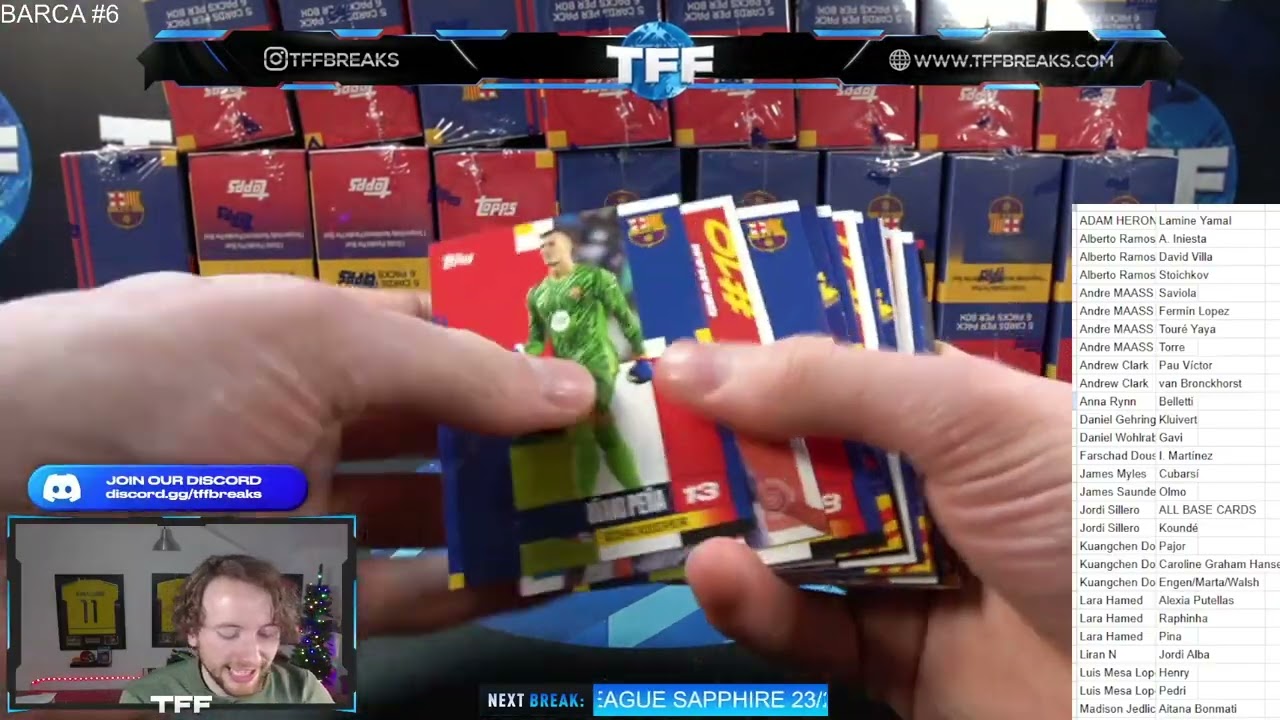 TOPPS FC BARCELONA TEAM SET 24/25 20 BOX PYT/PYP CASE BREAK #6