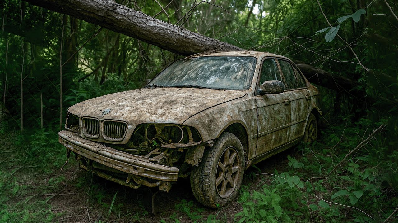 [FULL RESTORATION]: This BMW Was Left to Rot in the Forest — What I Discovered Inside Shocked Me