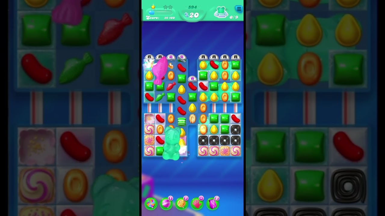 Candy crush soda saga level 593 & 594 | Candy 