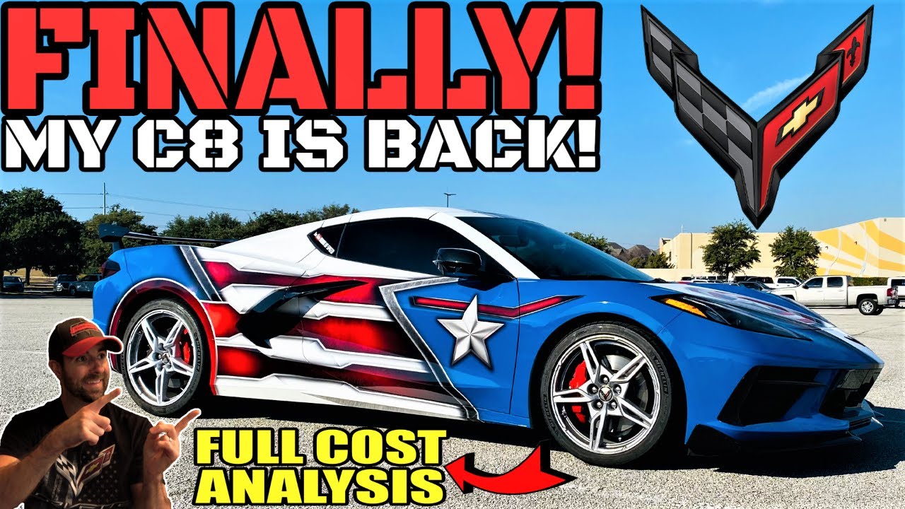 FINALLY getting my 2020 C8 Corvette BACK & How MUCH the DAMAGES COST!?