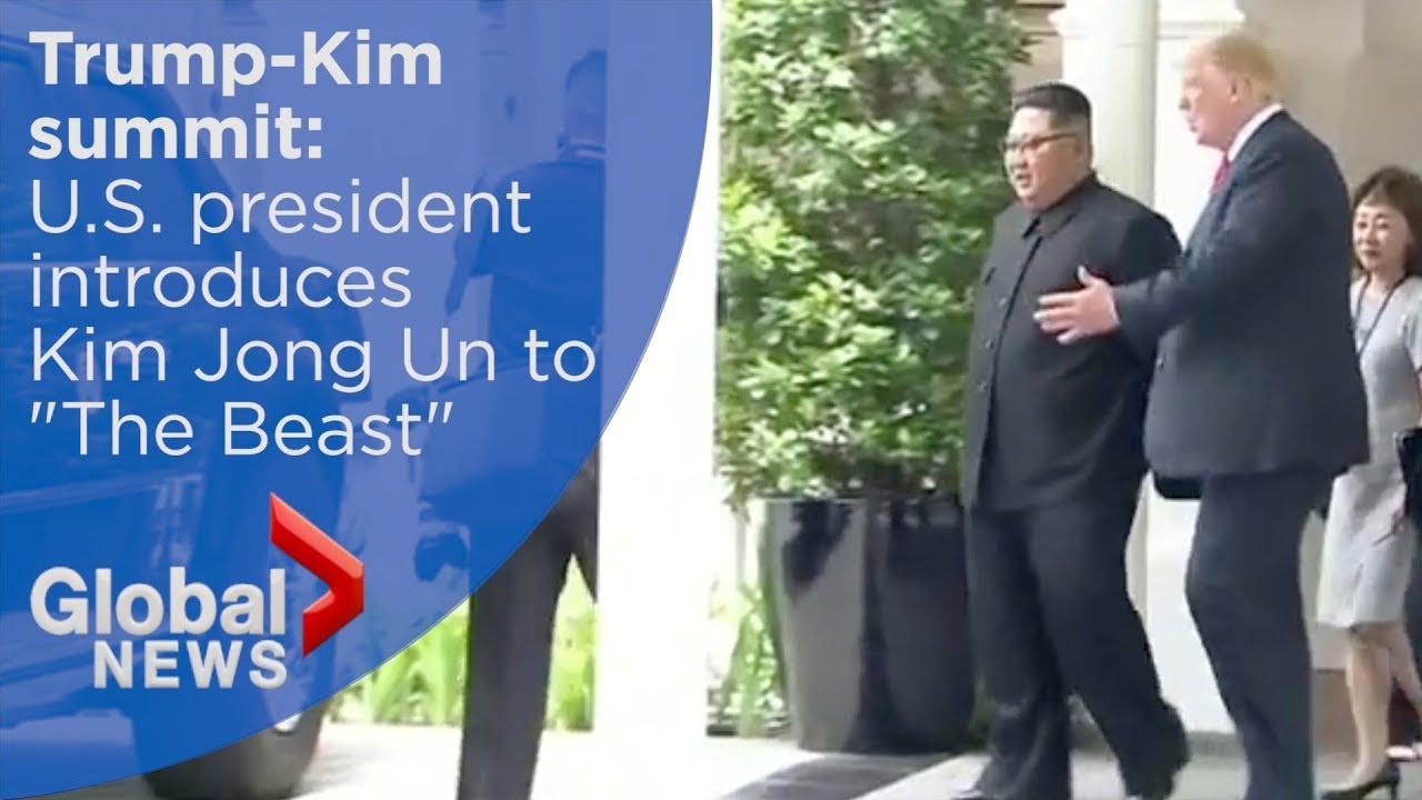 Trump-Kim summit: Trump shows off armoured limo known as 