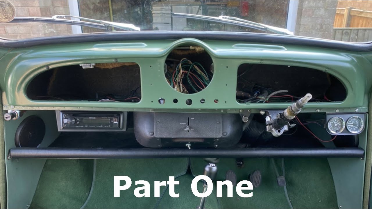Morris Minor dashboard and steering column refurbishment part 1