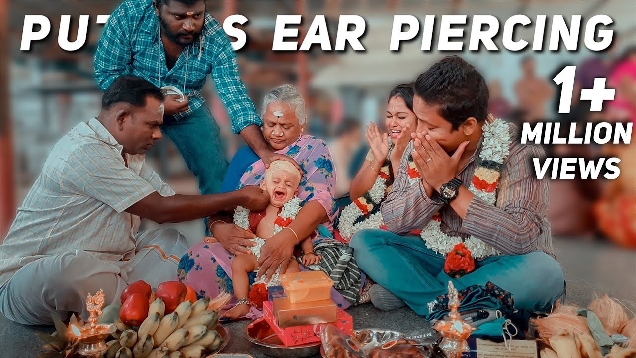 Emotional Moment!! Puttu's Ear Piercing Ceremony!