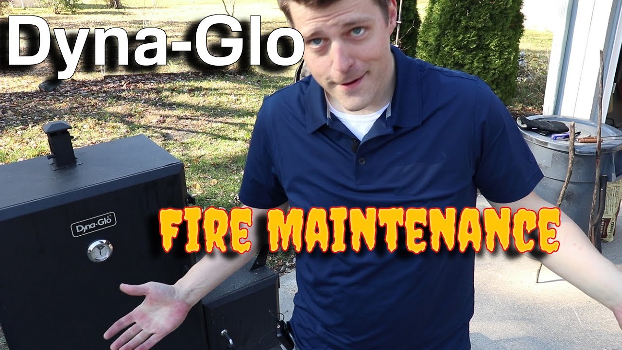 Dyna-Glo Offset Smoker - Fire Maintenance; Refueling, Dumping Ashes & Stirring Coals