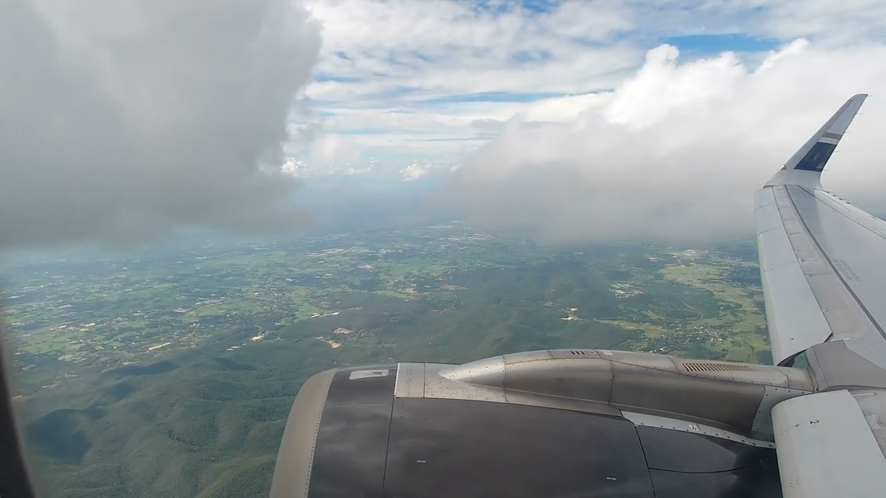 2025/08/09降落在泰國的清邁機場〖4K〗Landing at Chiang Mai Airport in Thailand