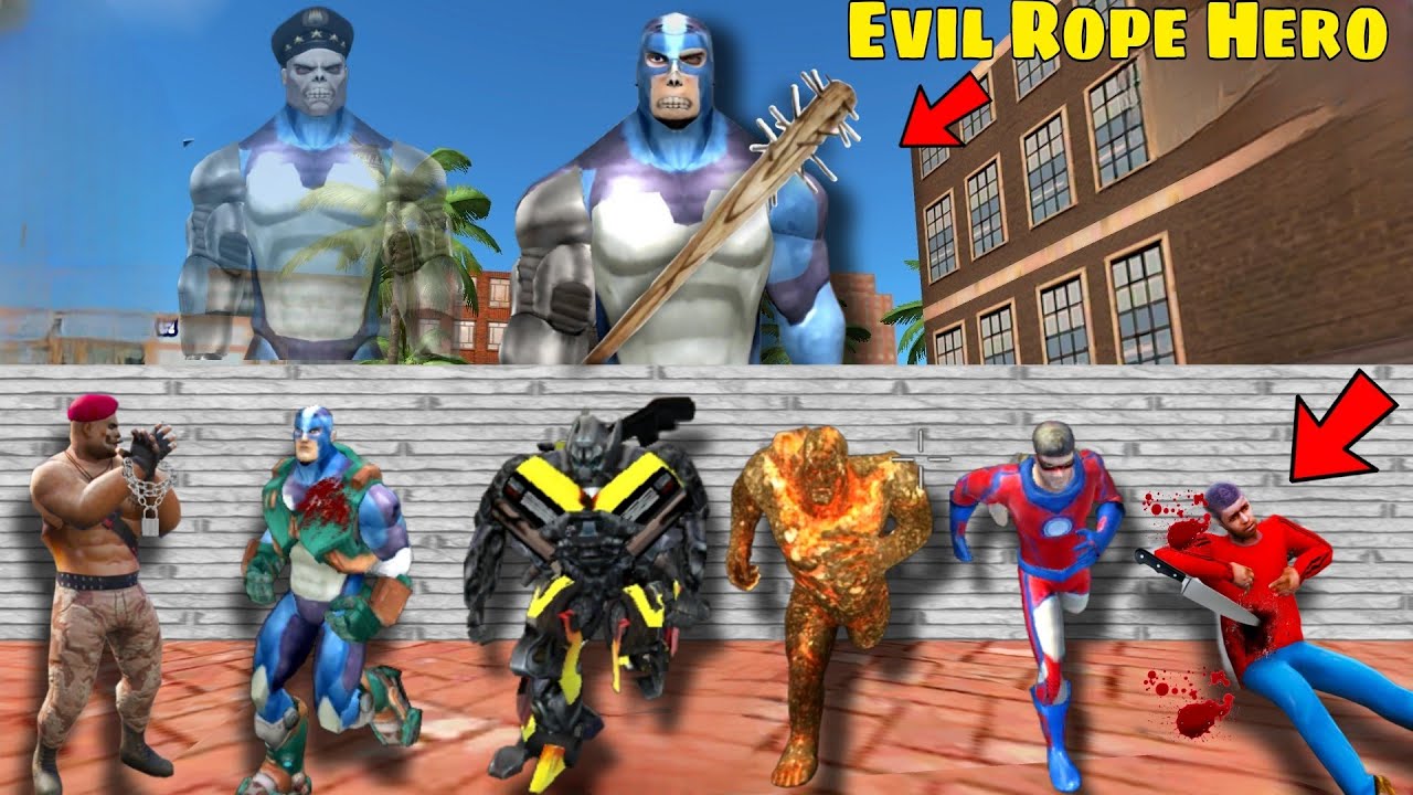 Evil Rope Hero Become Rope Hero in Rope Hero Vice Town Game | Rope Hero Vice Town