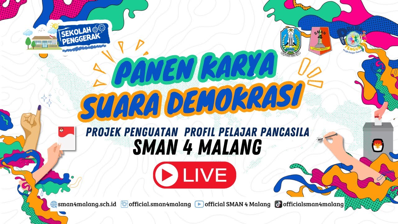 PANEN KARYA P5 | Tema : Suara Demokrasi | Pekan Demokrasi Stetsa 2023   |  SMAN 4 Malang