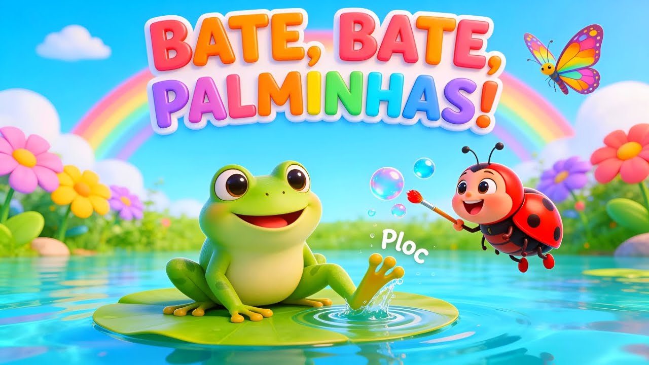 🐞 A JOANINHA e o SAPINHO te Chamam para a FESTA!   Bate, Bate, PALMINHAS!  Música Infantil Divertida