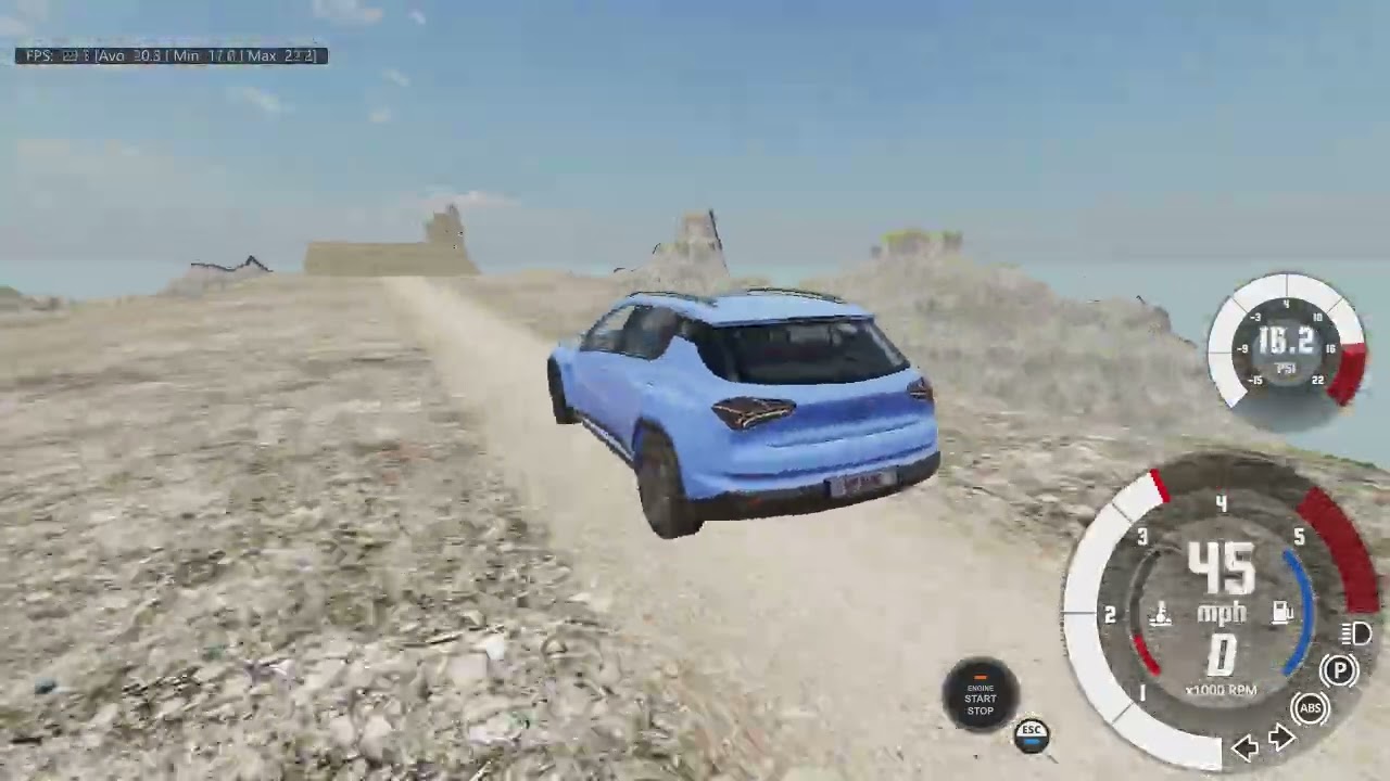 BeamNG cars vs leap of death