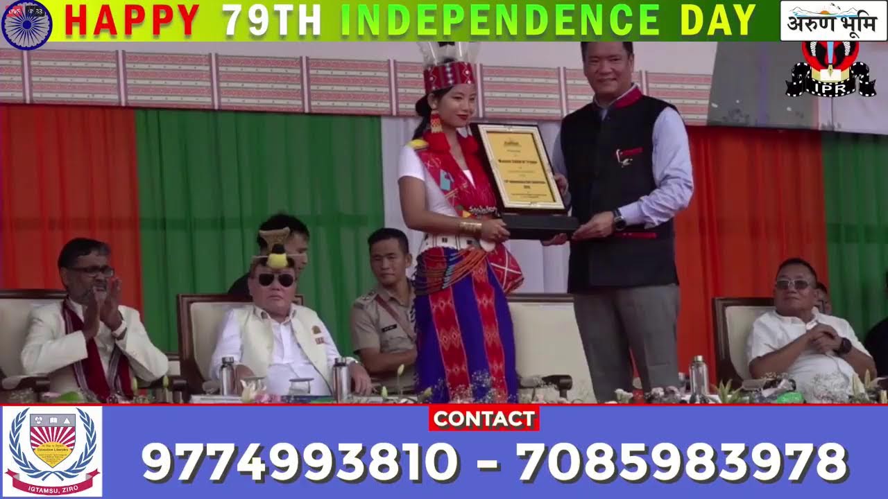 79th Independence Day Celebration, 15th August 2025 Arunachal Pradesh at Ig Park, Itanagar.