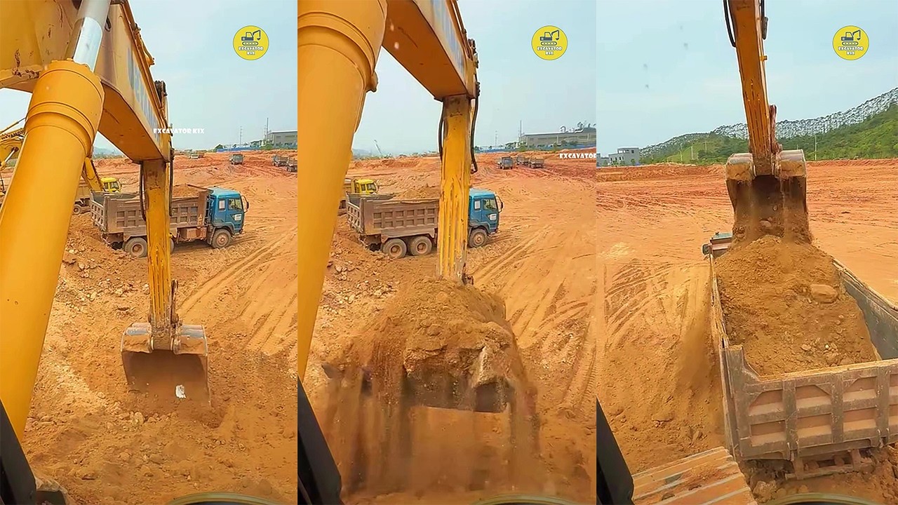 How To Excavators Load Soil Onto Trucks Professionally P1612
