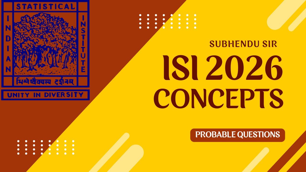 ISI 2026  EXPECTED CONCEPTS | IIT-JEE 2026