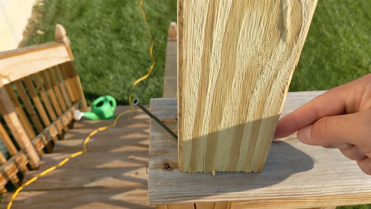 Adding a privacy screen (partition) to an existing deck. Lattice