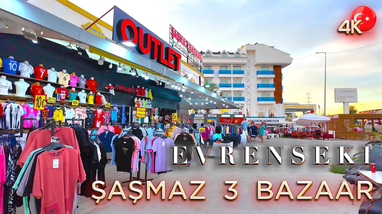 Side Evrenseki 📍 SASMAZ BAZAAR SHOPPING in Antalya region Türkiye #turkey