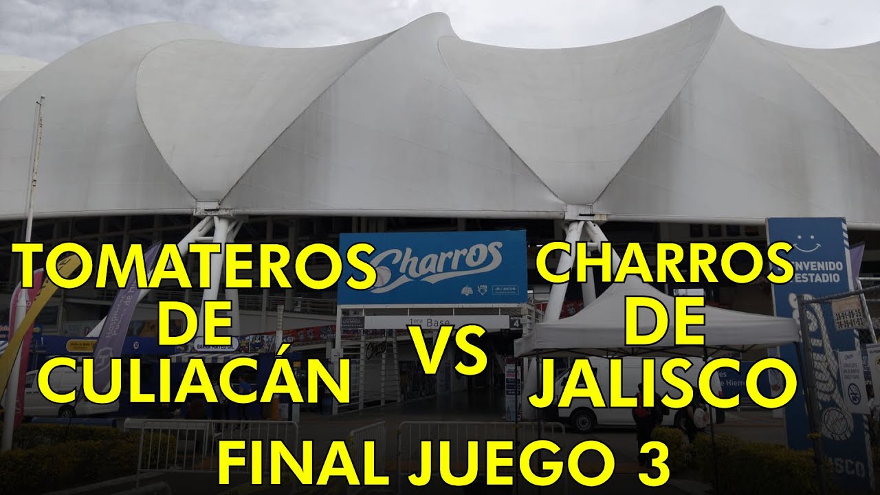 CHARROS VS TOMATEROS- FINAL LIGA MEXICANA DEL PACÍFICO- JUEGO 3- EN GUADALAJARA-ESTADIO PANAMERICANO