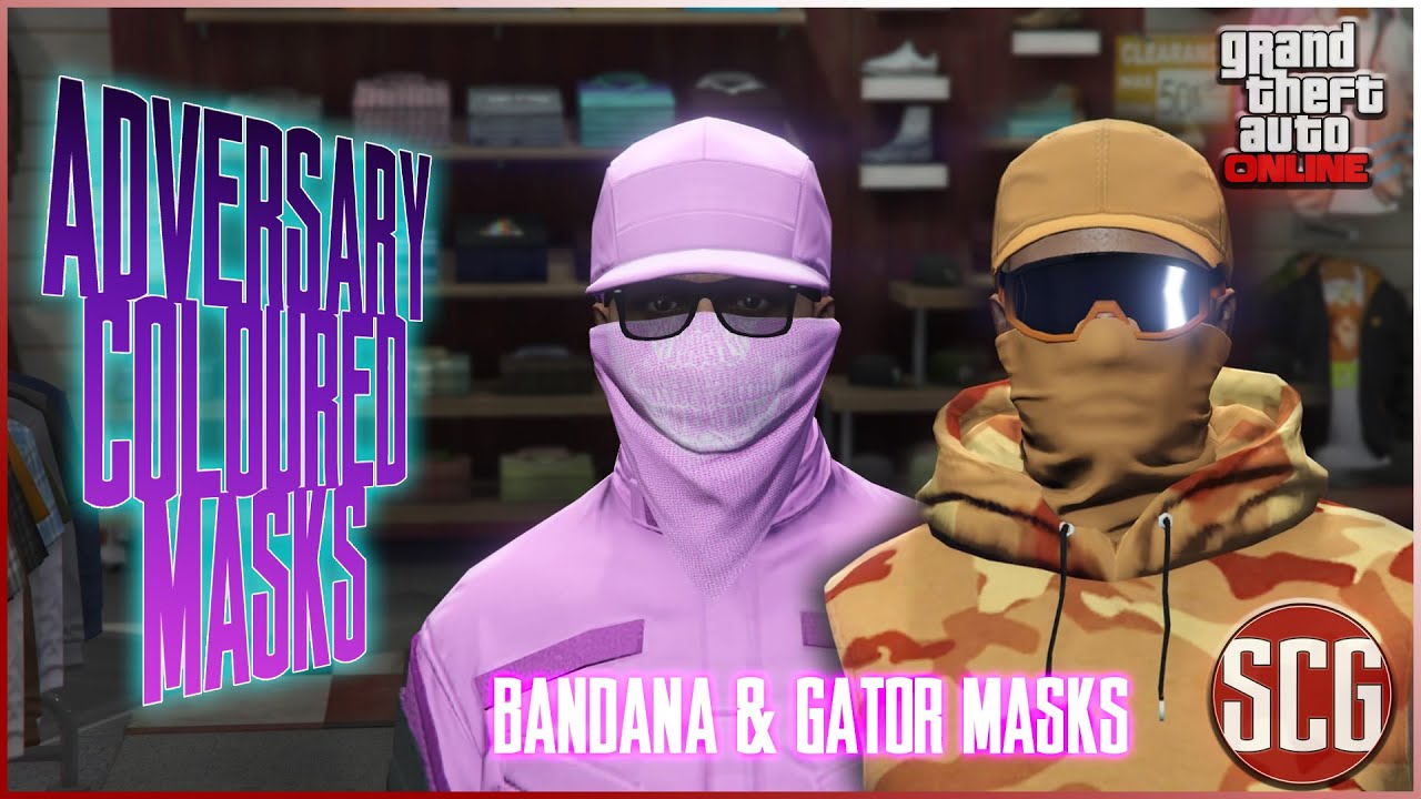 GTA 5 Online - ADVERSARY MODE COLORED MASKS - BANDANA & GATOR (2 CONSOLE METHOD)...By SCG!
