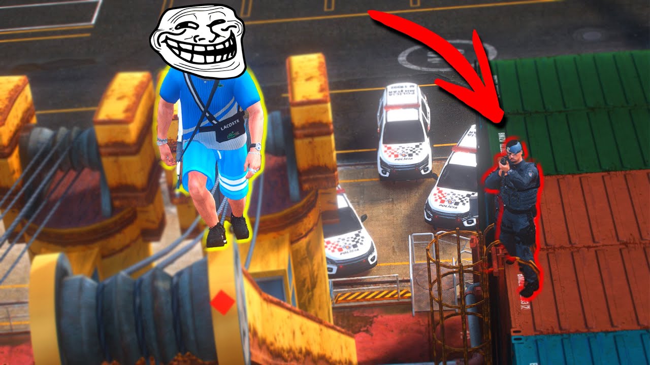 CRIEI A FUGA IMPOSSIVEL APÉ no GTA RP 😂