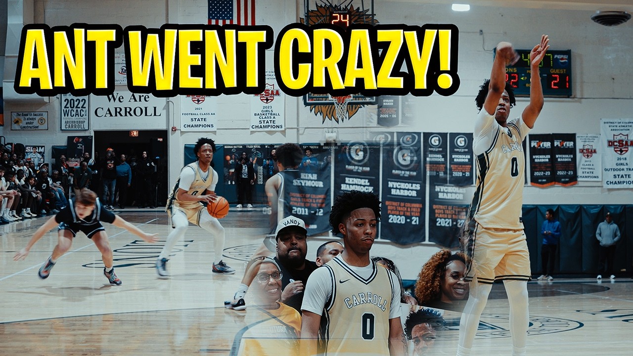 DOUBLE-DOUBLE ON SENIOR NIGHT?! Ant Brown Went CRAZY 😤 | Archbishop Carroll vs Bishop O’Connell