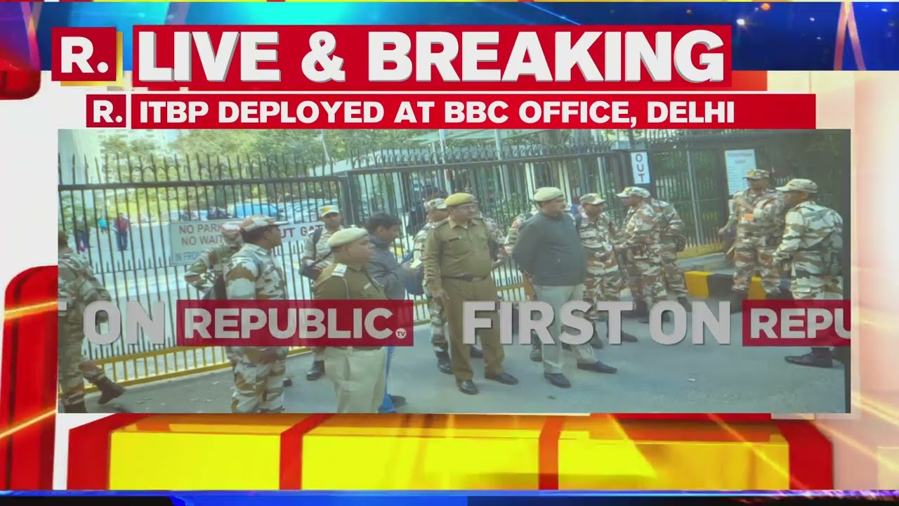 ITBP Deployed Outside Delhi's BBC Office After Hindu Sena Stages Protest