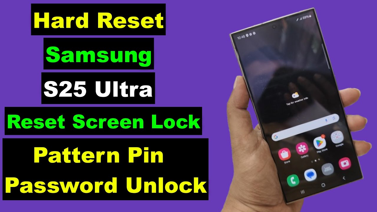 Hard Reset Samsung S25 Ultra | Samsung S25 Ultra Pattern Pin Password Fingerprint Unlock